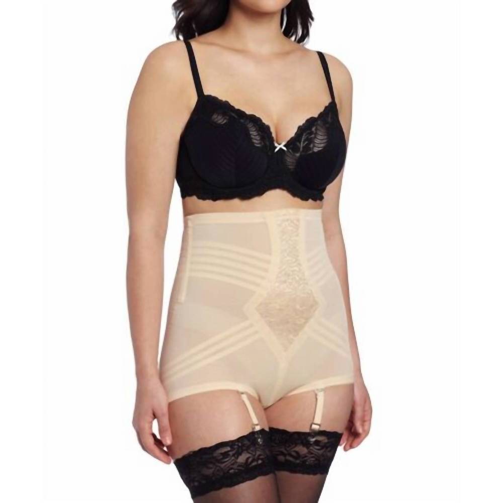 NEW RAGO high waist panty girdle with detachable garters in beige